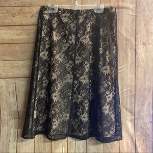 Enough about me lace skirt